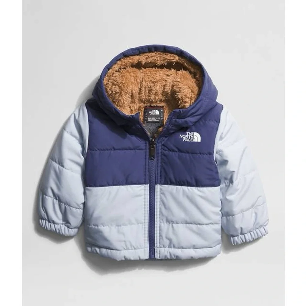 North‎ Face Baby Reversible Mount Chimbo Full Zip Hooded Periwinkle 0-3 months